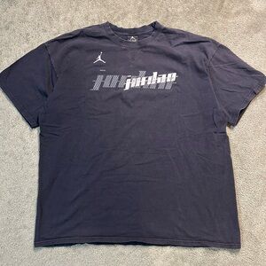 Vintage Jordan Graphic Y2K Spellout T Shirt Size XL Basketball